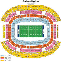 4 Tickets Side By Side Lower Section Of At T Stadium