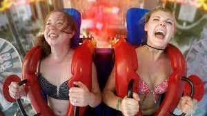 Two girls freaking out on slingshot ride : Girls Freaking Out 1 Funny Slingshot Ride Compilation Youtube