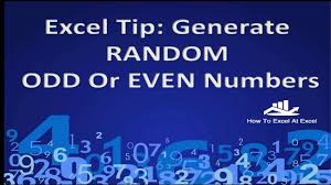 generate random odd or even numbers