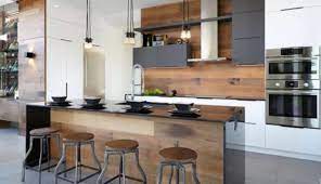 Browse photos of kitchen designs. 24 Wooden Kitchen Backsplashes For A Wow Effect Digsdigs