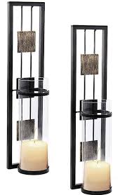 2 sets metal candle holder wall mounted