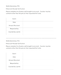 Example Cash Voucher Format Payment Template Excel Free Petty Sample