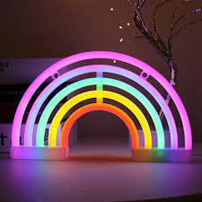 Usb Colorful Rainbow Neon Sign Led Night Light Wall Lamp For Home Decoration New For Sale Online
