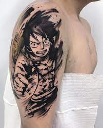 Luffy - One Piece Tattoo | One piece tattoos, Best sleeve tattoos, Unique  butterfly tattoos