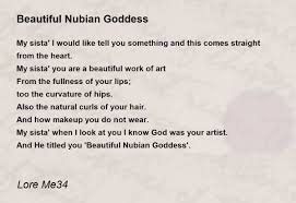 beautiful nubian dess poem