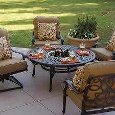 Are there any special values on fire pit patio sets? Darlee Santa Monica 5 Piece Patio Fire Pit Set The Outdoor Store