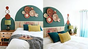 Boho Painted Arch Wall Bedroom Makeover