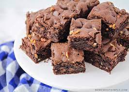 Chocolate Cake Mix Brownies gambar png