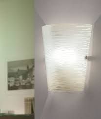 Frosted Glass Wall Light With Striped