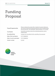 funding proposal template green