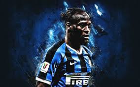 Inter milan hd wallpapers, post: Download Wallpapers Victor Moses Inter Milan Nigerian Footballer Serie A Fc Internationale Football Blue Stone Background For Desktop Free Pictures For Desktop Free
