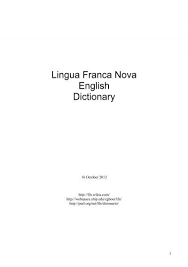 Newest oldest price ascending price descending relevance. Lingua Franca Nova English Dictionary