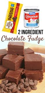 2 ing chocolate fudge recipe