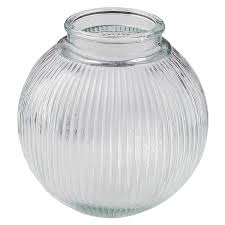 3 1 4 In Fitter Prismatic Glass Globe