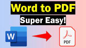 how to convert word to pdf 3 easy