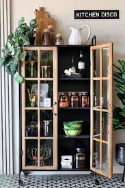 Industrial Style Wooden Display Cabinet