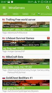 Popular games that many servers have include bedwars, skywars, hunger games, and more. Cool Server List For Minecraft For Android Apk Download