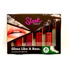sleek makeup gloss like a boss lip shot