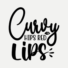 premium vector curvy hips red lips
