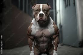 muscle pitbull dog a creative