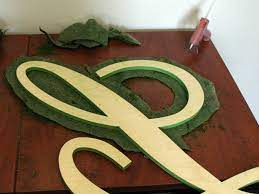 How To Make A Diy Moss Covered Letter