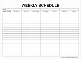 Printable Calendar Maker Cute Class Schedule Maker Planner Template