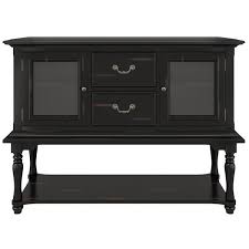 Gold Black Rectangle Wood Console Table
