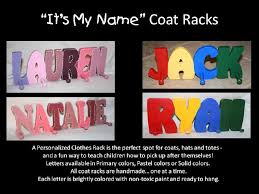Children S Personalized Name Coat Racks