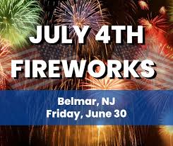 jun 30 july 4th fireworks celebration