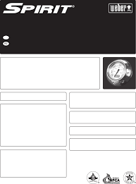 user manual weber spirit e 320 english