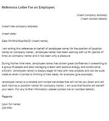 Visa letter recommendation application for. Reference Letter For An Employee Sample Just Letter Templates