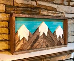 Mountain Wood Wall Art