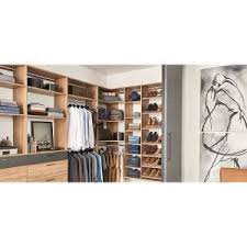 premium wood closet storage system
