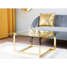 Modern Coffee Table Clear Tempered