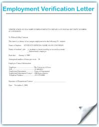 Free Employment Verification Form Template Proof Of Employment