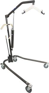 A hoyer lift is used to transport people who are unable to move themselves to and from a bed · use the spreader arm on the lift to widen or narrow the legs in order to reach the patient, then lock if there is another person helping you, have one person maneuver the lift while the other one holds onto the. Amazon Com Probasics Probasics Hydraulic Patient Lift Hammertone 1 Count Health Personal Care