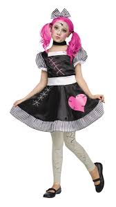 broken doll child costume size
