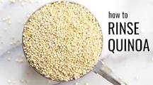 How do you remove saponin from quinoa?