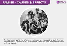 Famines- Causes and Effects of Famines, Famines in India