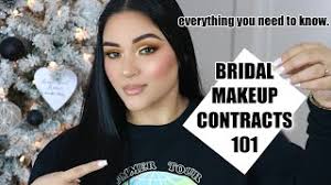 bridal makeup artist contracts