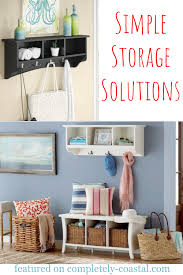 simple coastal entryway storage ideas