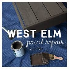 Repairing West Elm Weathered Cafe Paint