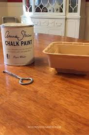 How I Chalk Painted My Kitchen Table