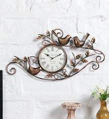 Brown Metal Og Wall Clock By Art