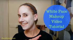 how to apply white costume face makeup