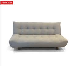 Preloved Sofa Bed Fluffy Stone Grey