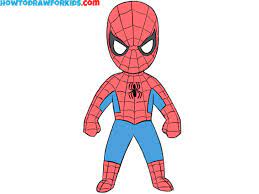 how to draw spider man easy drawing