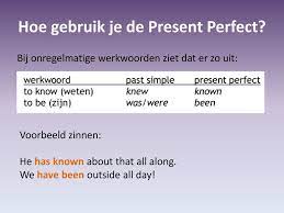 Present Perfect Wat is de present perfect? - ppt download