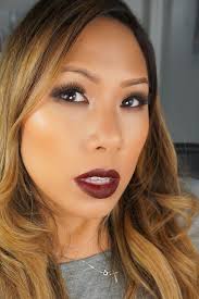 winter makeup how to wear dark lips