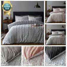 Pillow Case Faux Fur Fleece Bedding Set